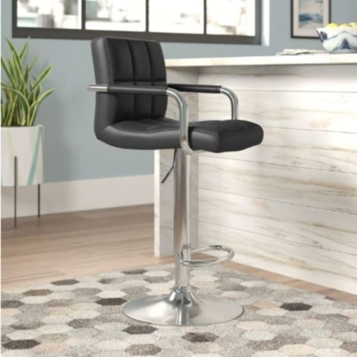 Adjustable bar stools best sale with backs and arms