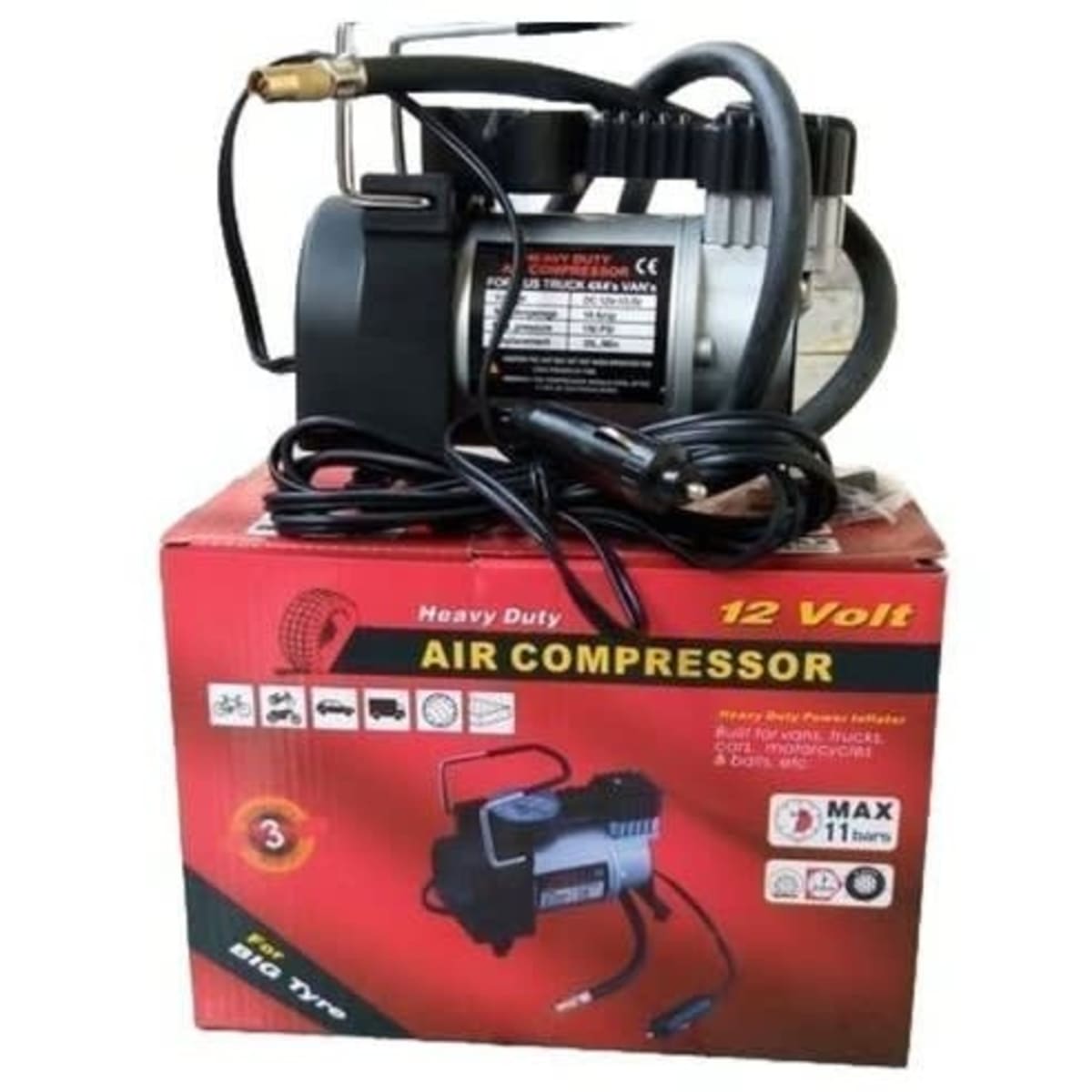 Tyre Inflator Pump Air Compressor For Cars Suv Light Trucks