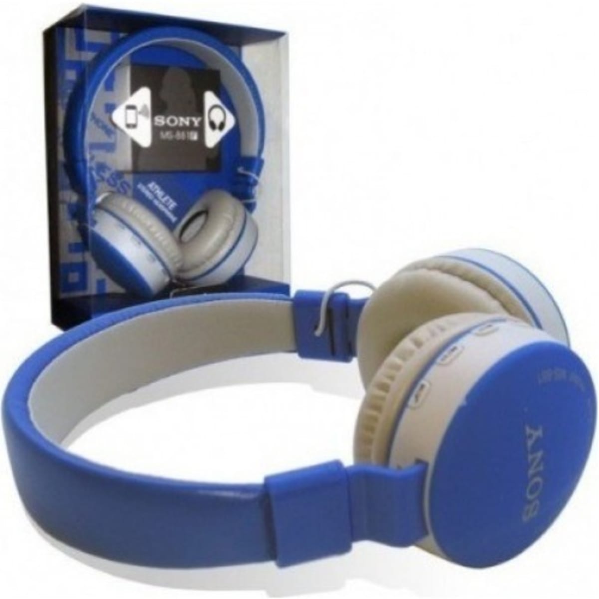 Sony Wireless Bluetooth Headphone With Built in Microphone Blue