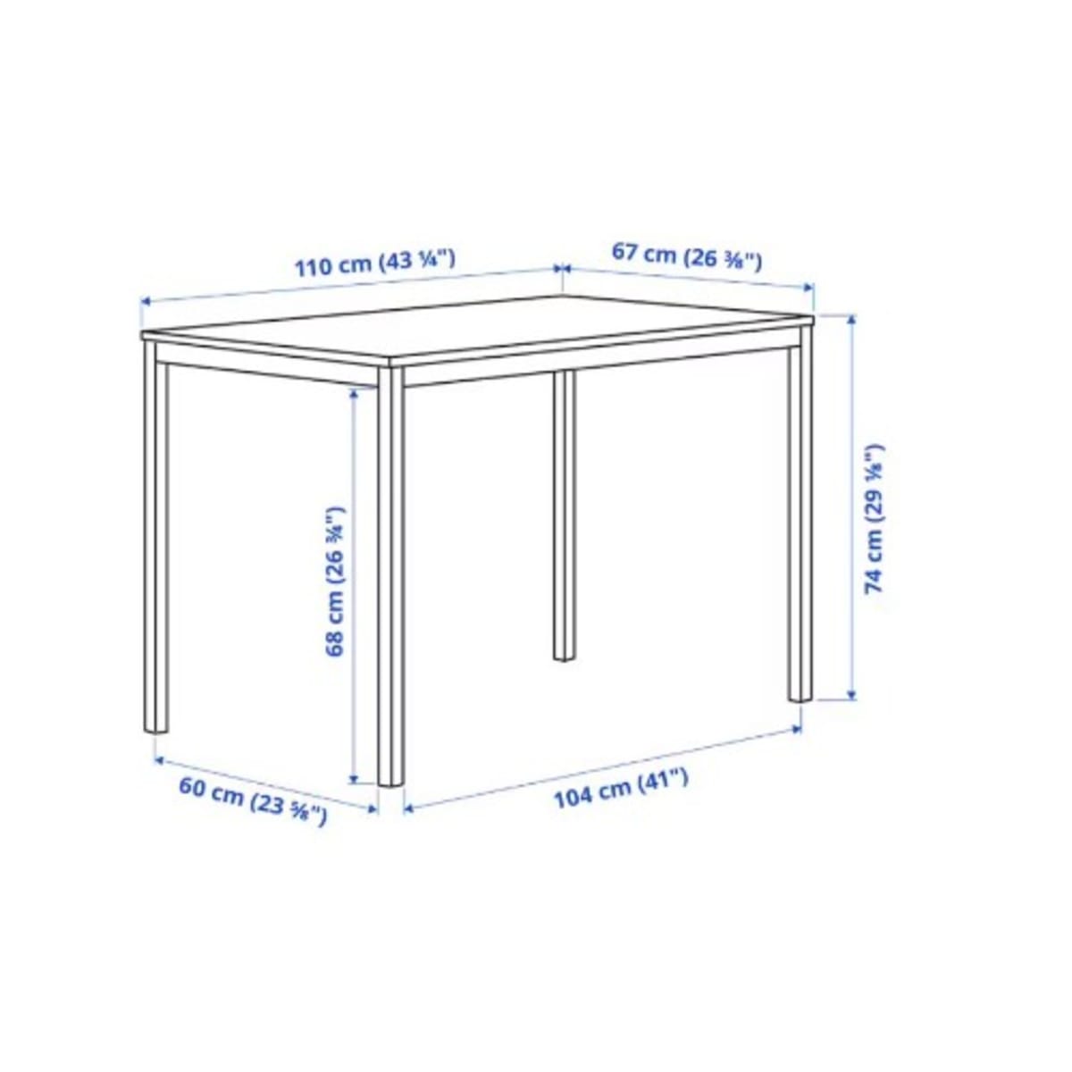 Ikea T rend Table 110x67 Cm Black Konga Online Shopping