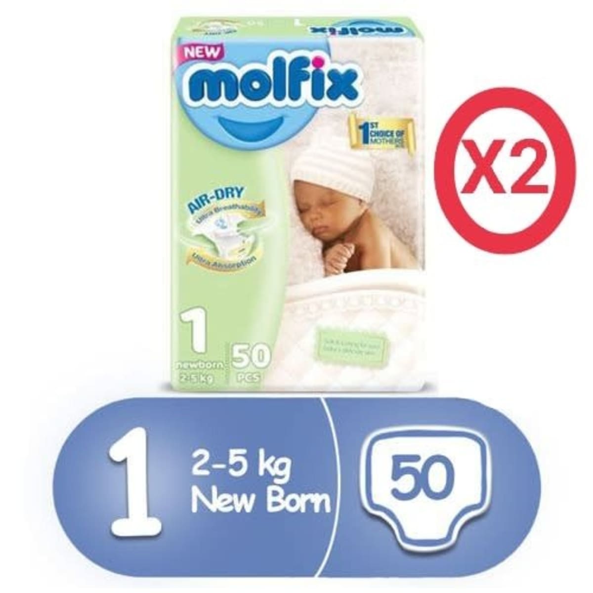 Newborn top diaper size