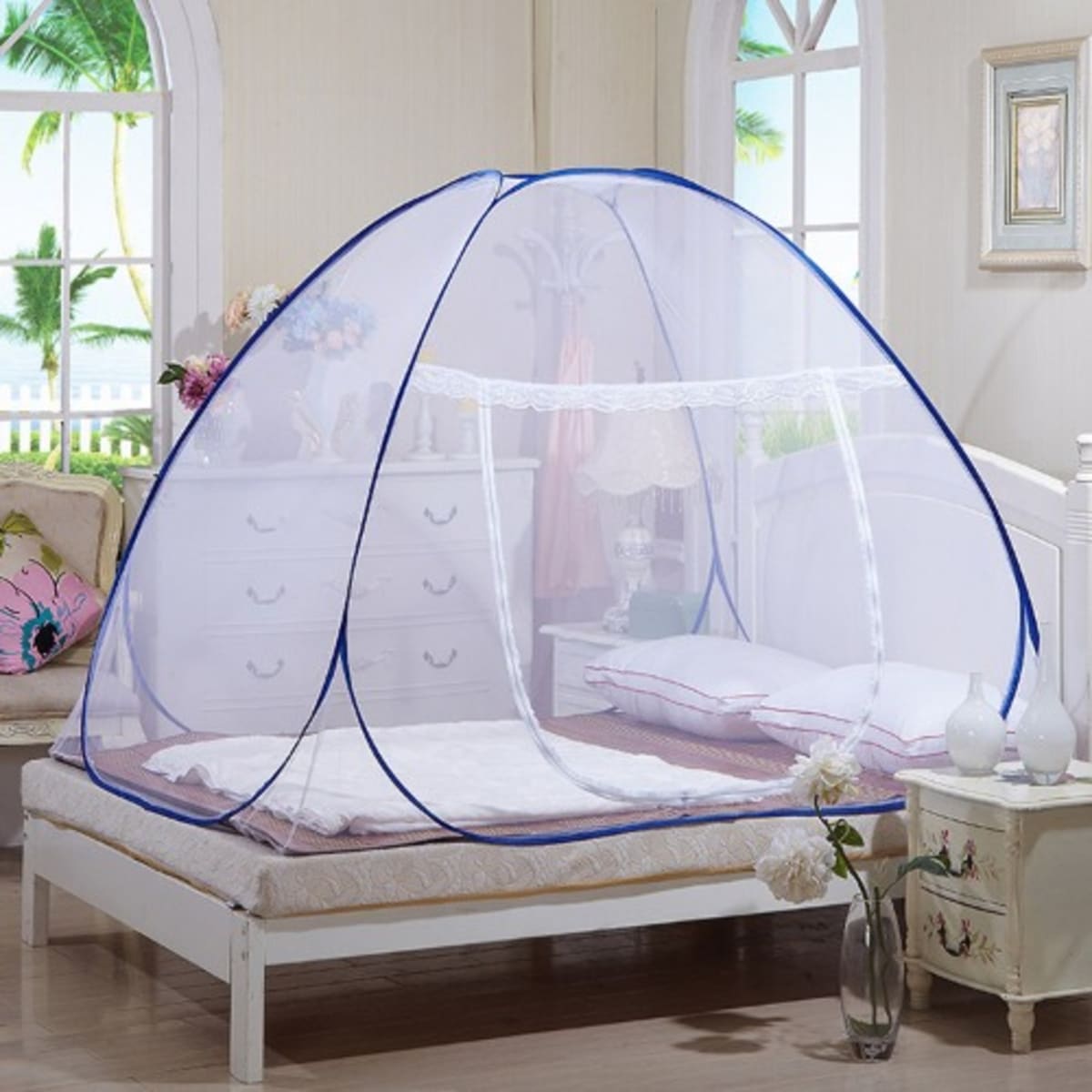 Foldable mosquito top net 7x7