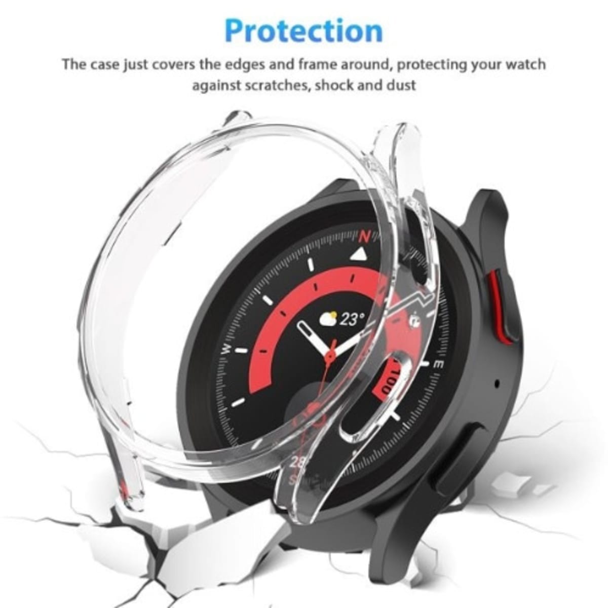Shockproof Bumper Cover For Samsung Galaxy Watch 5 Pro 45mm