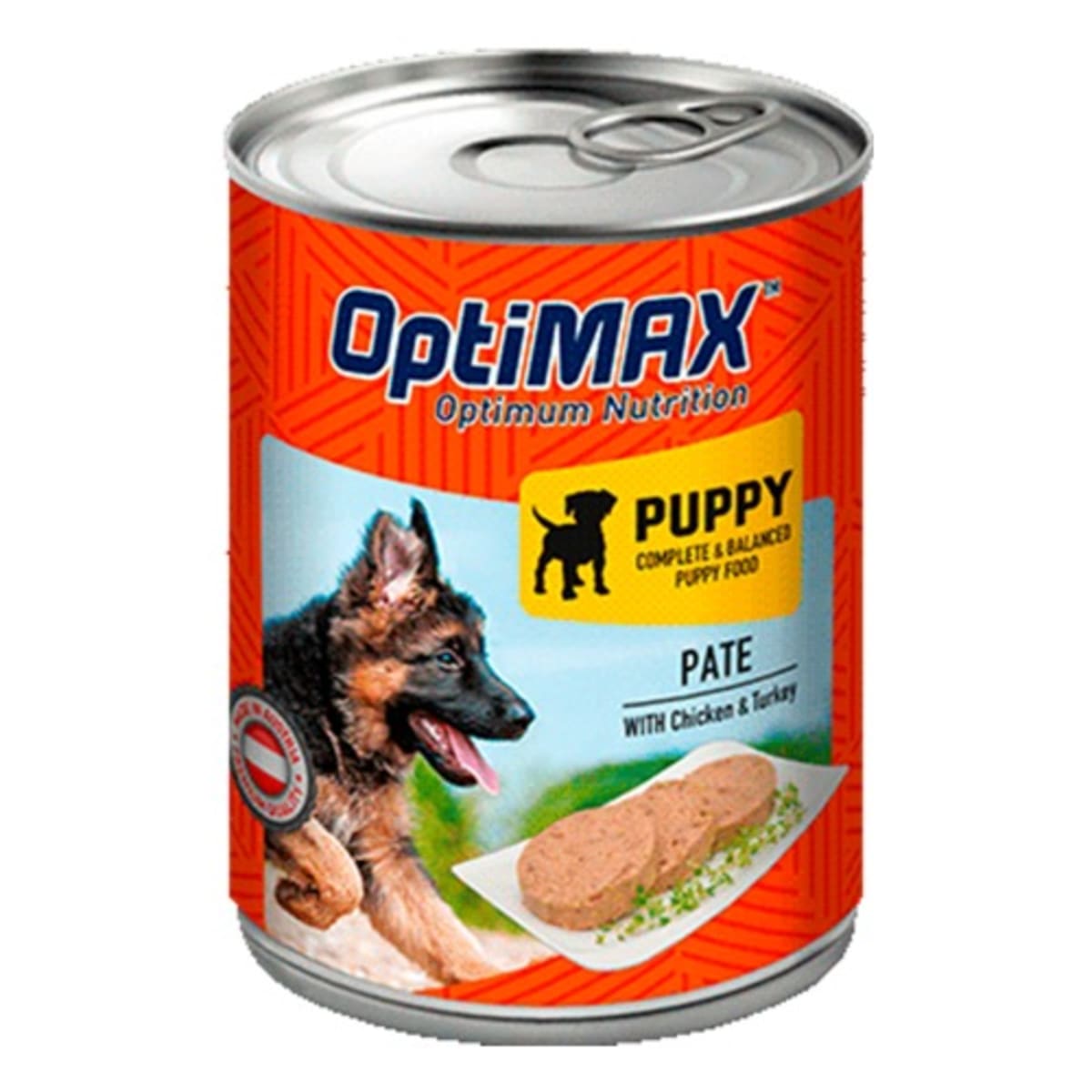 Optimax Puppy Pate Complete Balanced Puppy Food 12 Pieces