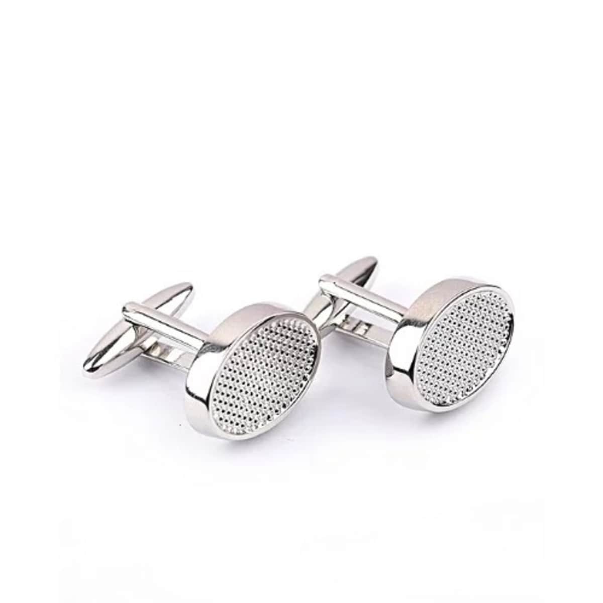 Mens best sale silver cufflinks