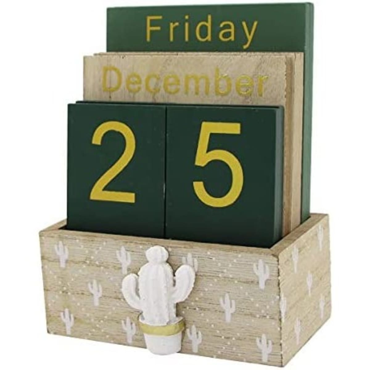 Wooden block cheap calendar next