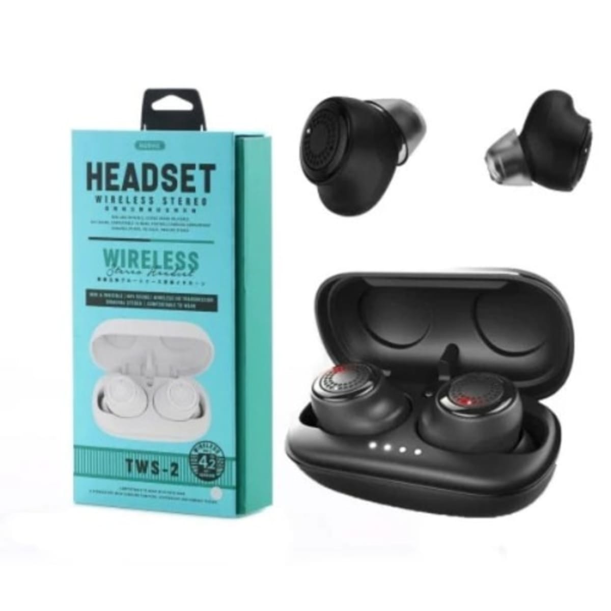 Remax Tws 2 Wireless Stereo Headset Black Konga Online Shopping