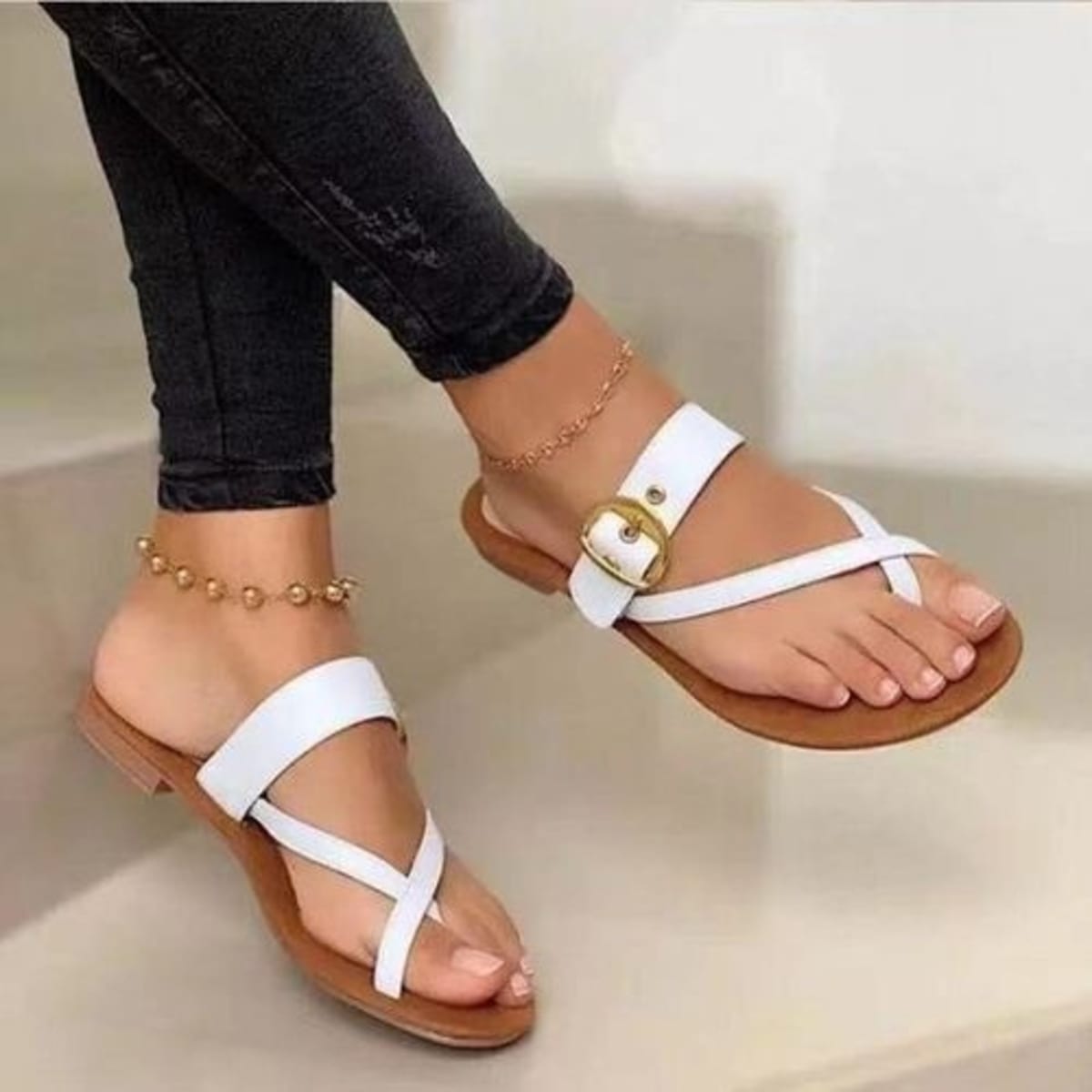 Flat slippers online top