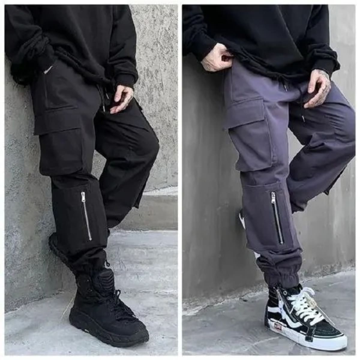 Mens Cargo Pants Athletic Running Sweatpants Casual Hip Hop Trousers