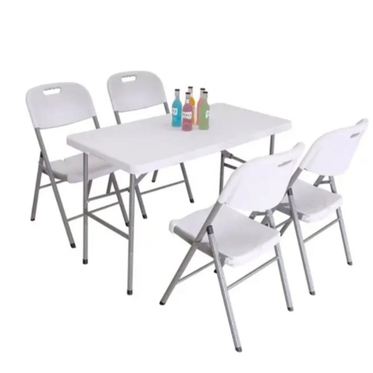 Folding table with four chairs deals