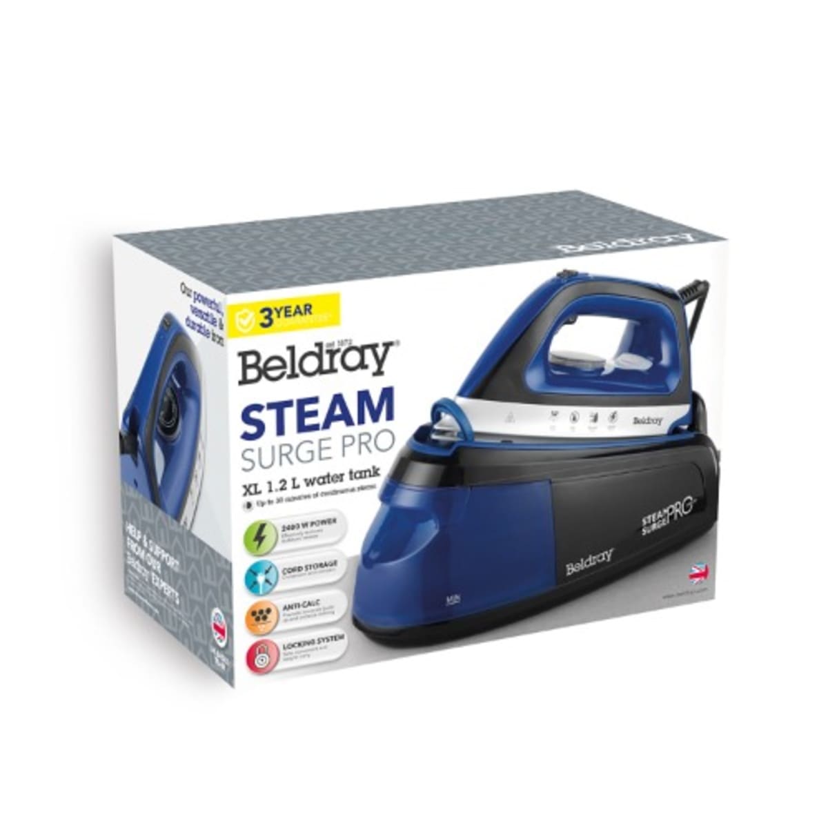Beldray Industrial Steam Surge Pro Iron With Vertical Steaming