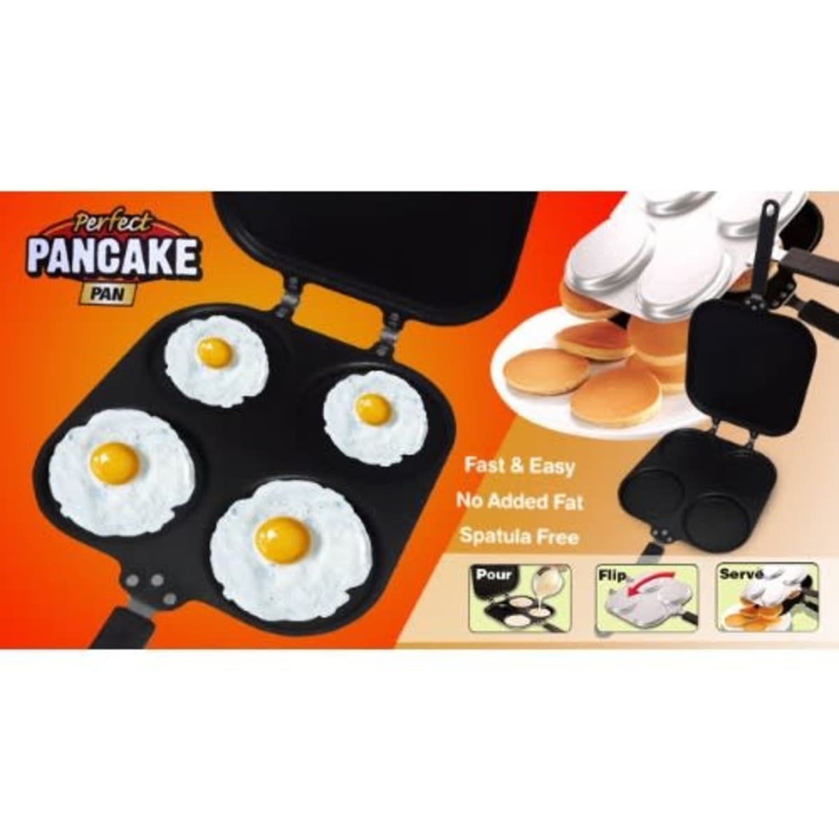 Pancake Maker - 4 Pancakes - Ø10cm Each - Maxima