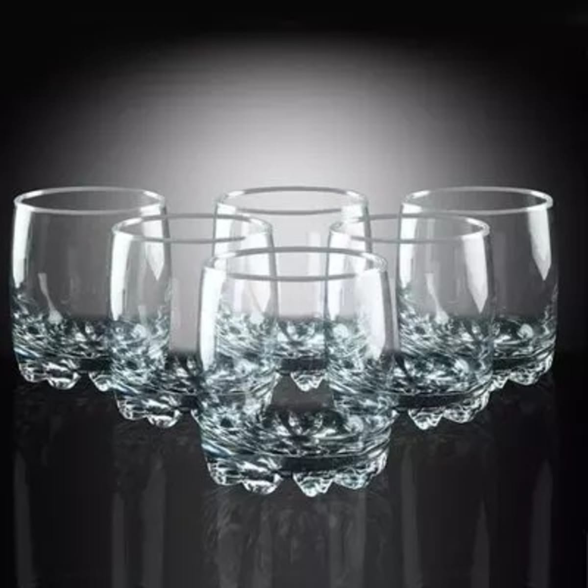 Glass cup set top