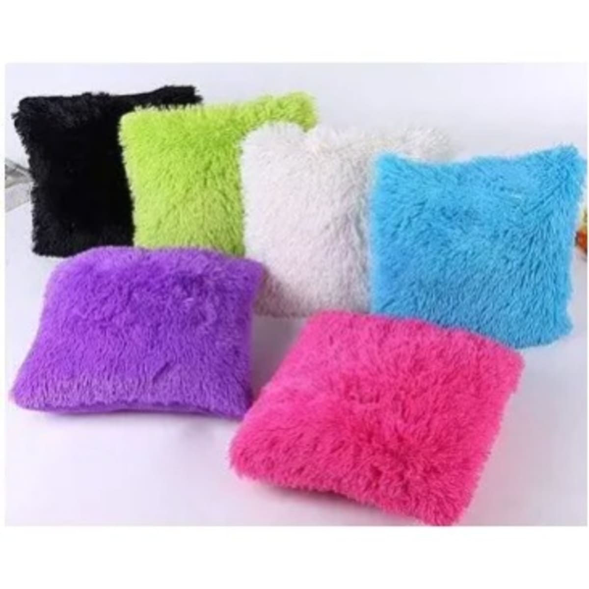 Fluffy sales throw pillows