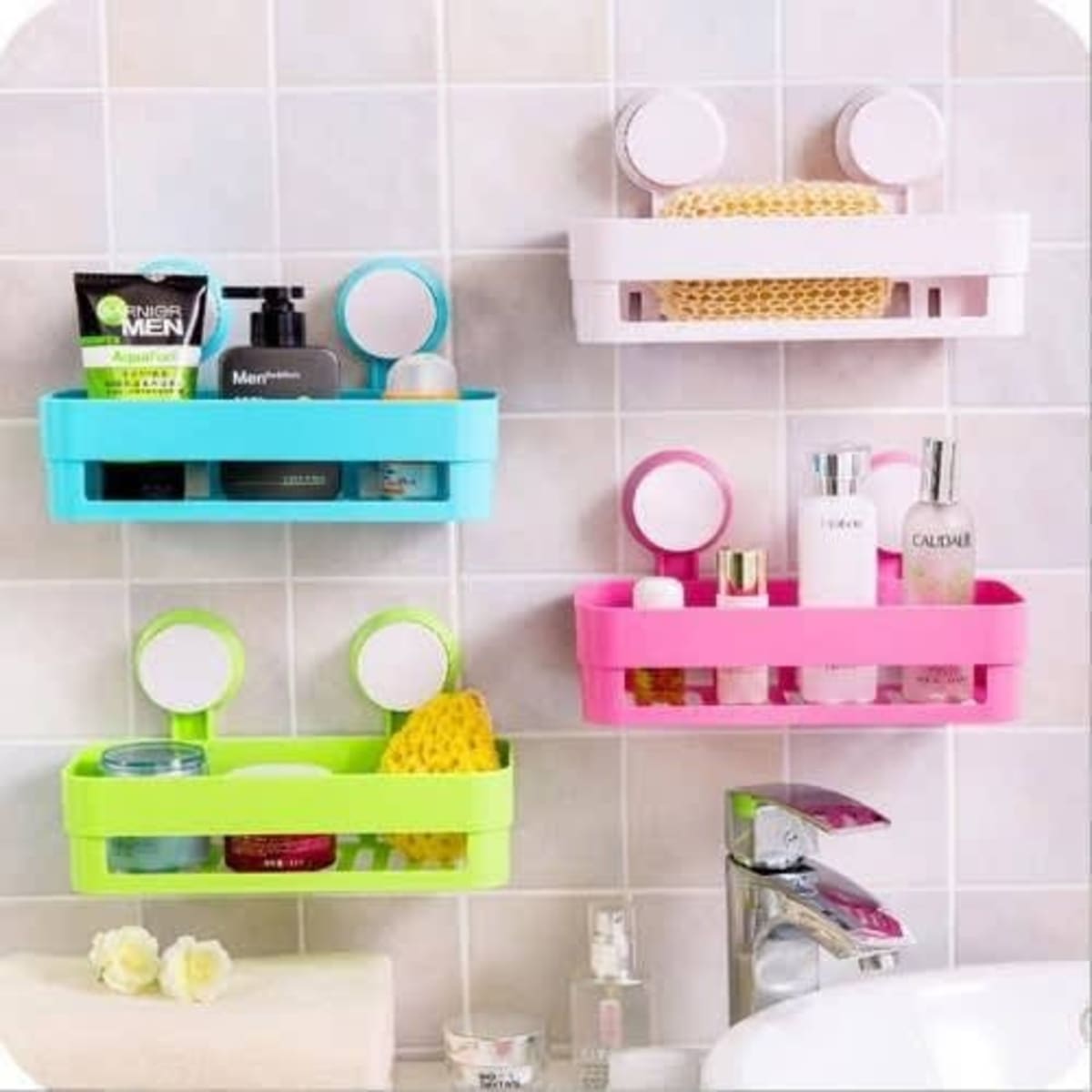 Bathroom deals wall rack