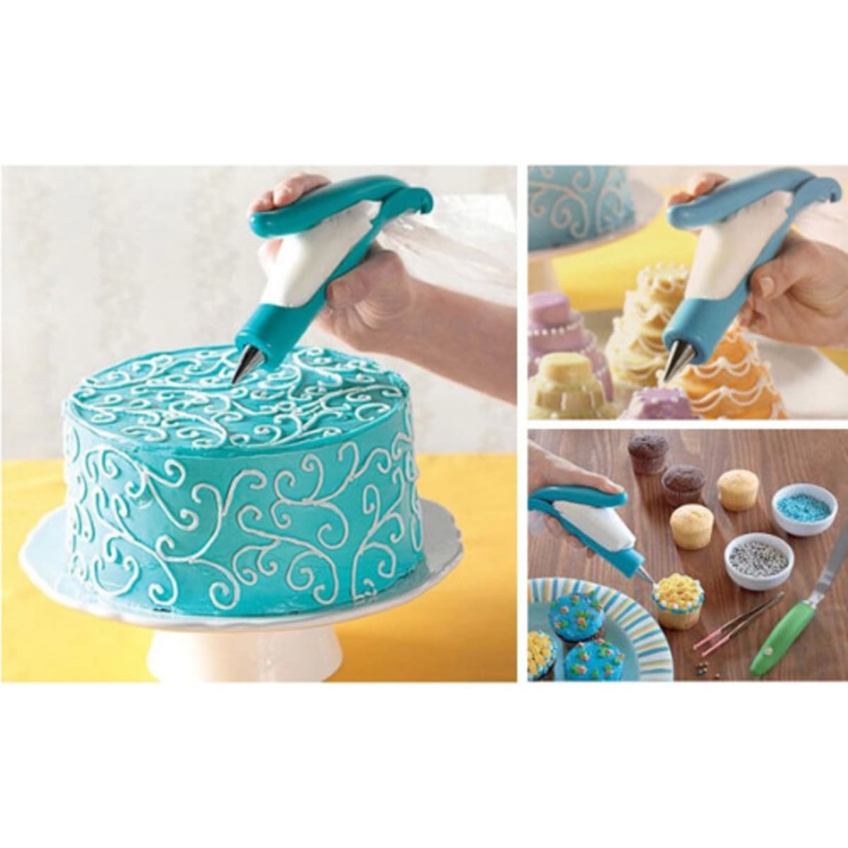 Amazon.com: Cake Decorating Pen Tool Kit Pastry Bag DIY Cake Deco Tools Kit  Pastry Icing Pen Piping Kit Bags(Blue): Home & Kitchen