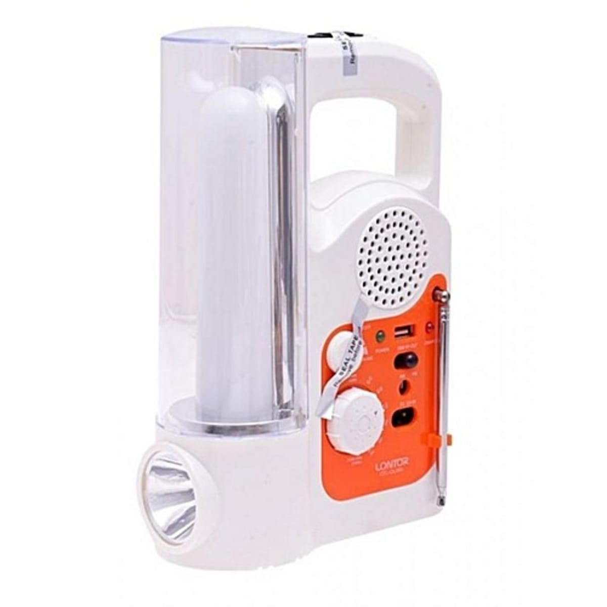 Lontor rechargeable shop lamp with radio