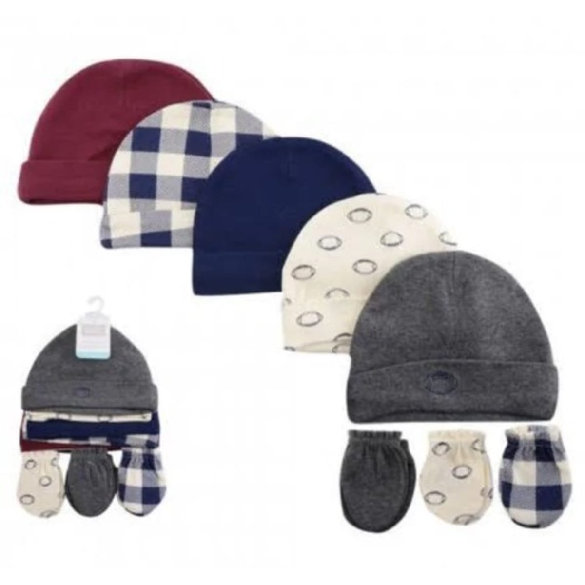 Baby mittens store and caps