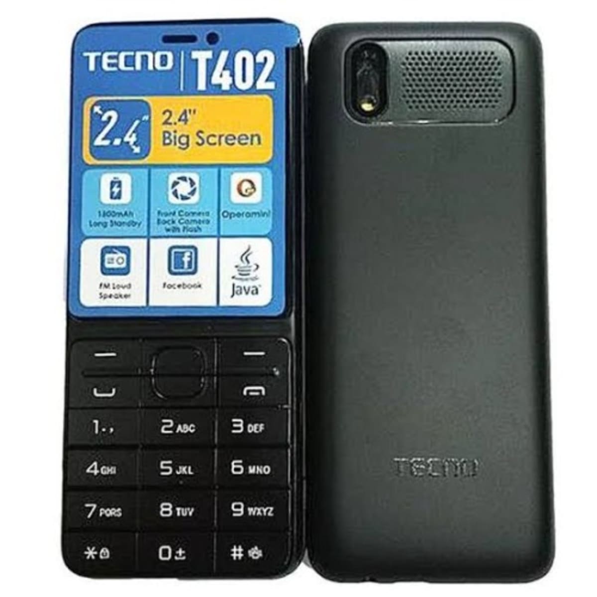 Tecno T402 Triple Sim Feature Phone - 2.4 - 1500mAh - Black | Konga Online  Shopping