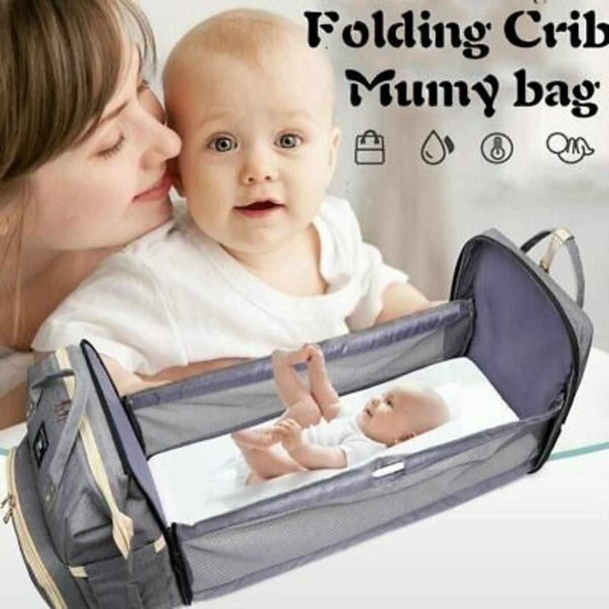 Baby bed diaper bag sales