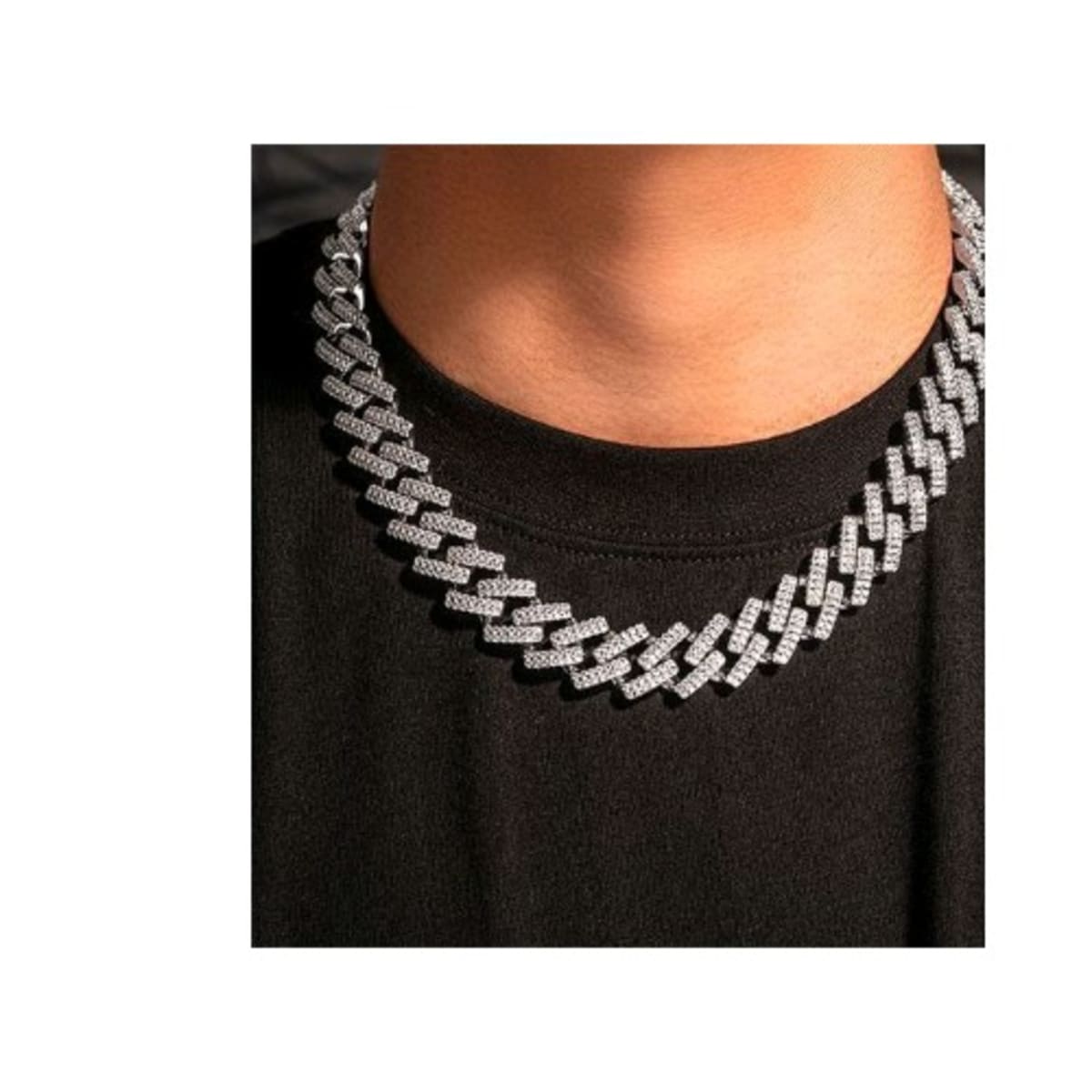 Cuban choker hotsell chain silver