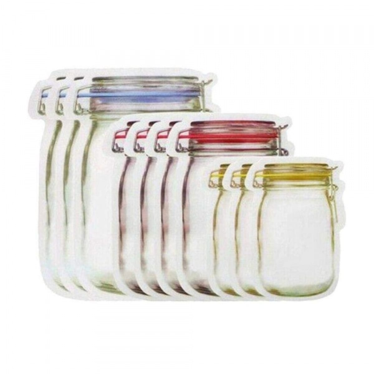 Mason Jar Ziplock Bags Food Storage 6 Pieces Konga Online Shopping
