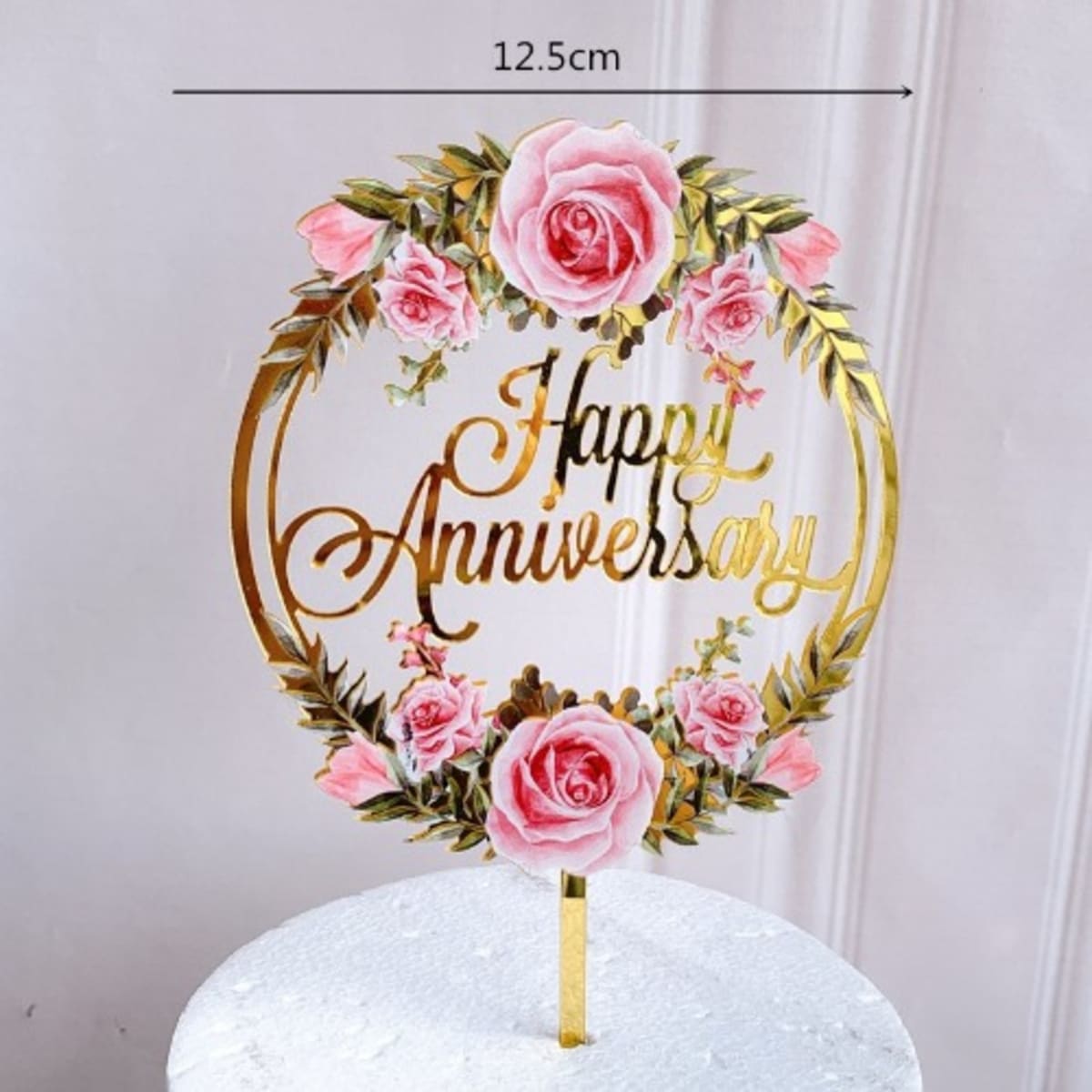 Anniversary engagement special flower cake 3 kg white forest