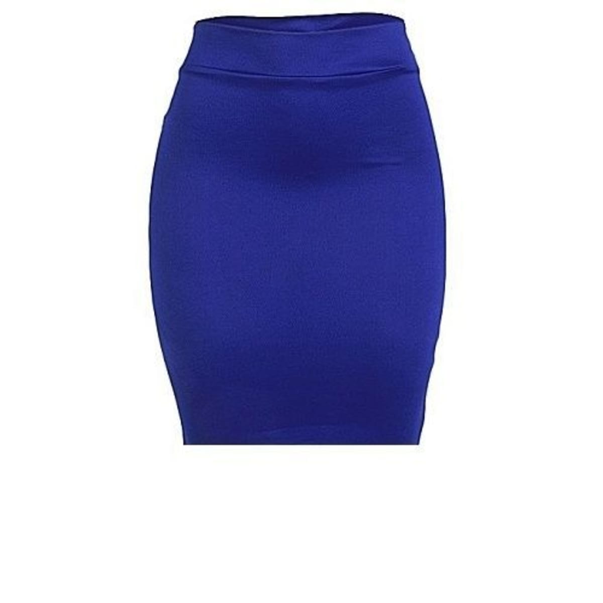 Dark royal blue pencil skirt sale