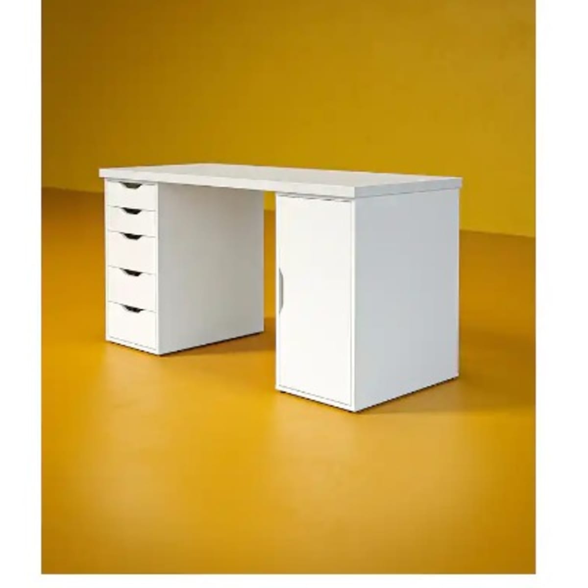 Scorpio 5 Drawer Office Desk 1.4m White Konga Online Shopping
