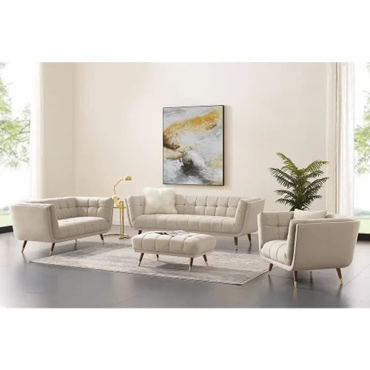 Comfy online cream sofa