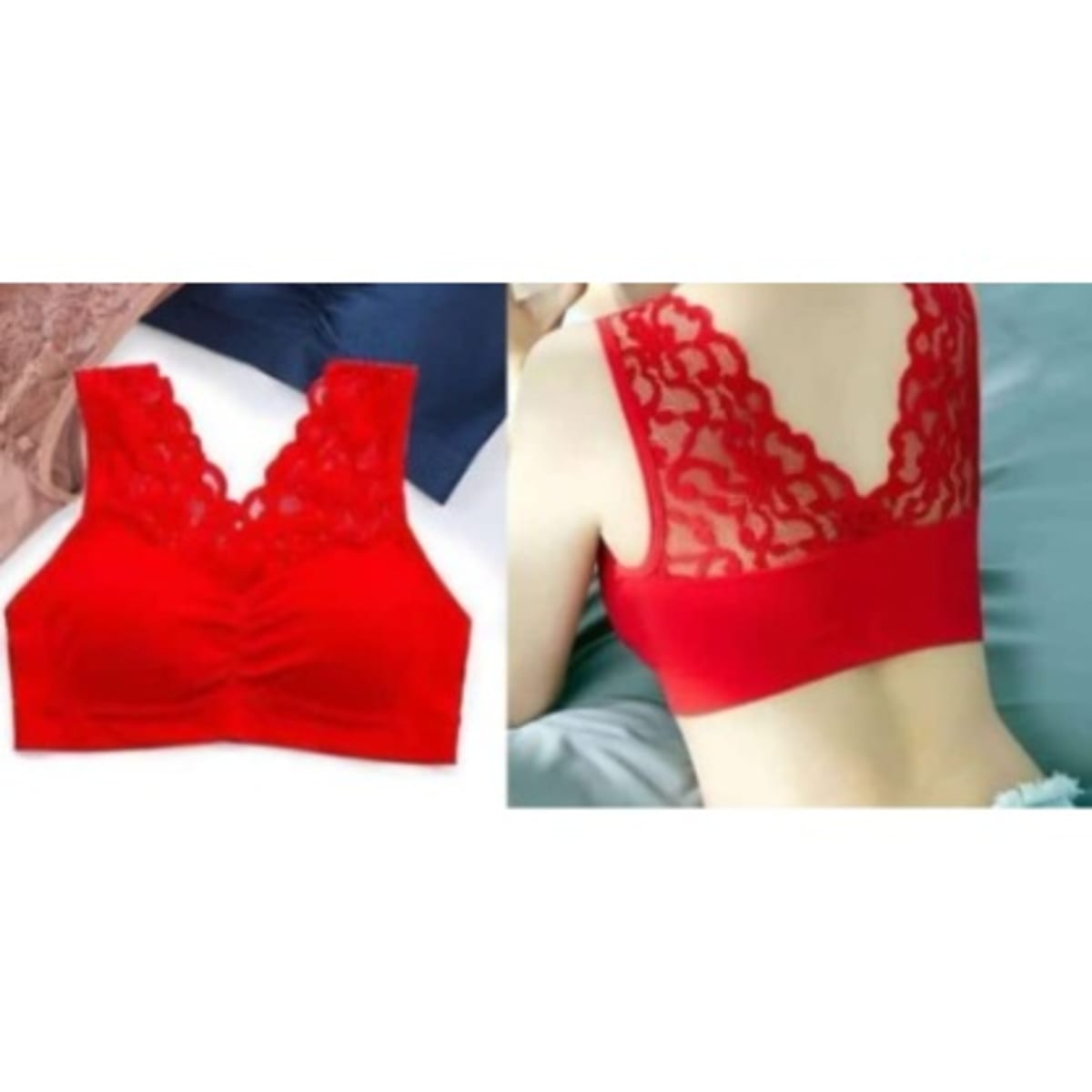Best Deal for Lace Bralettes for Women 1 pc Lace Bra Camisole Bra for