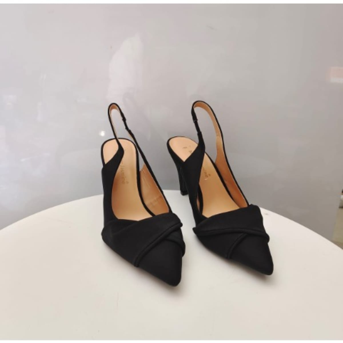 Black Cover Front Heel Sandal Konga Online Shopping