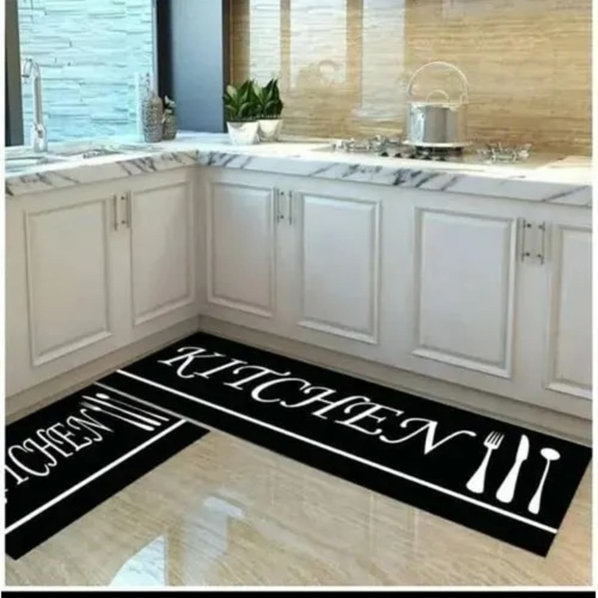 Kitchen top runner mat