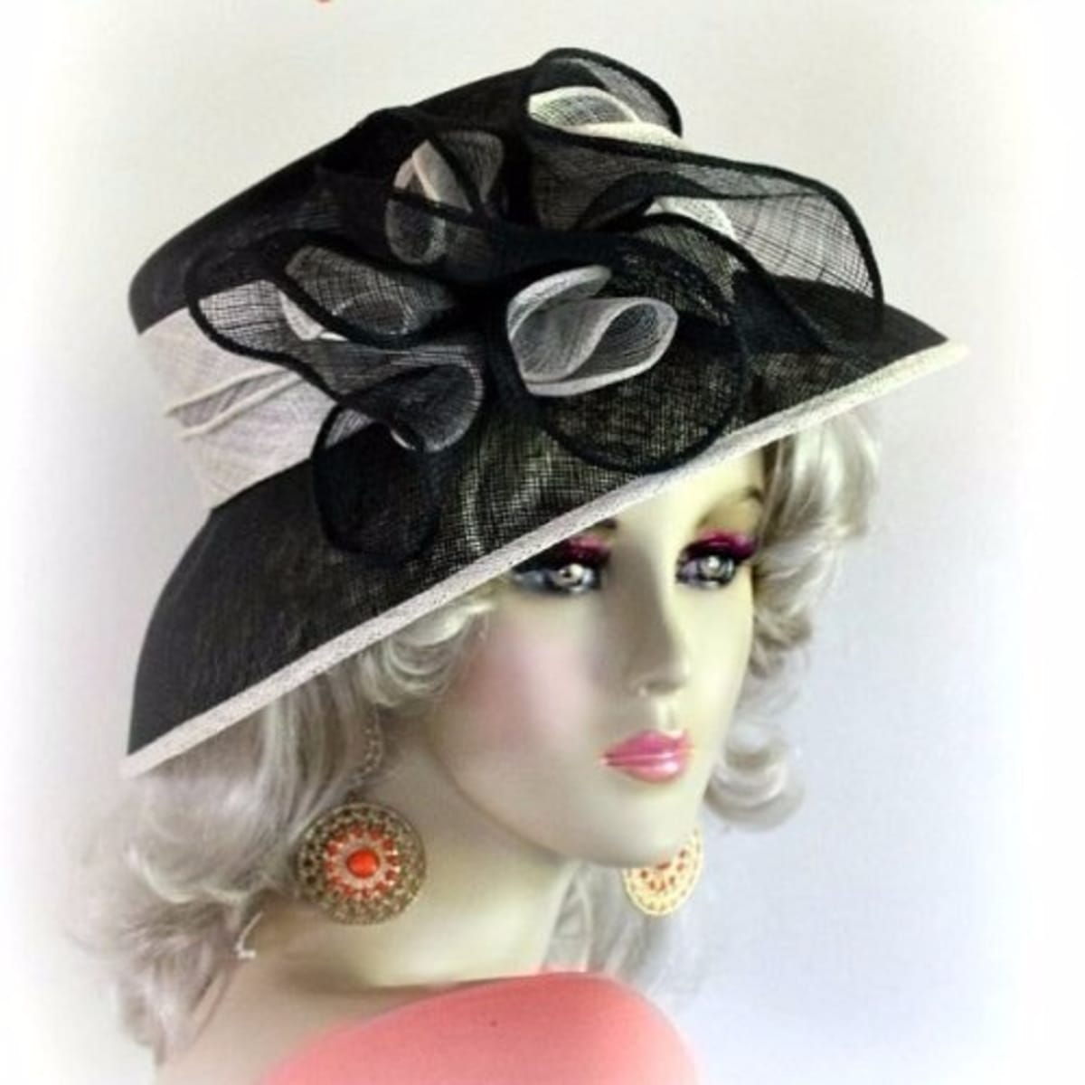 Black hats top and fascinators
