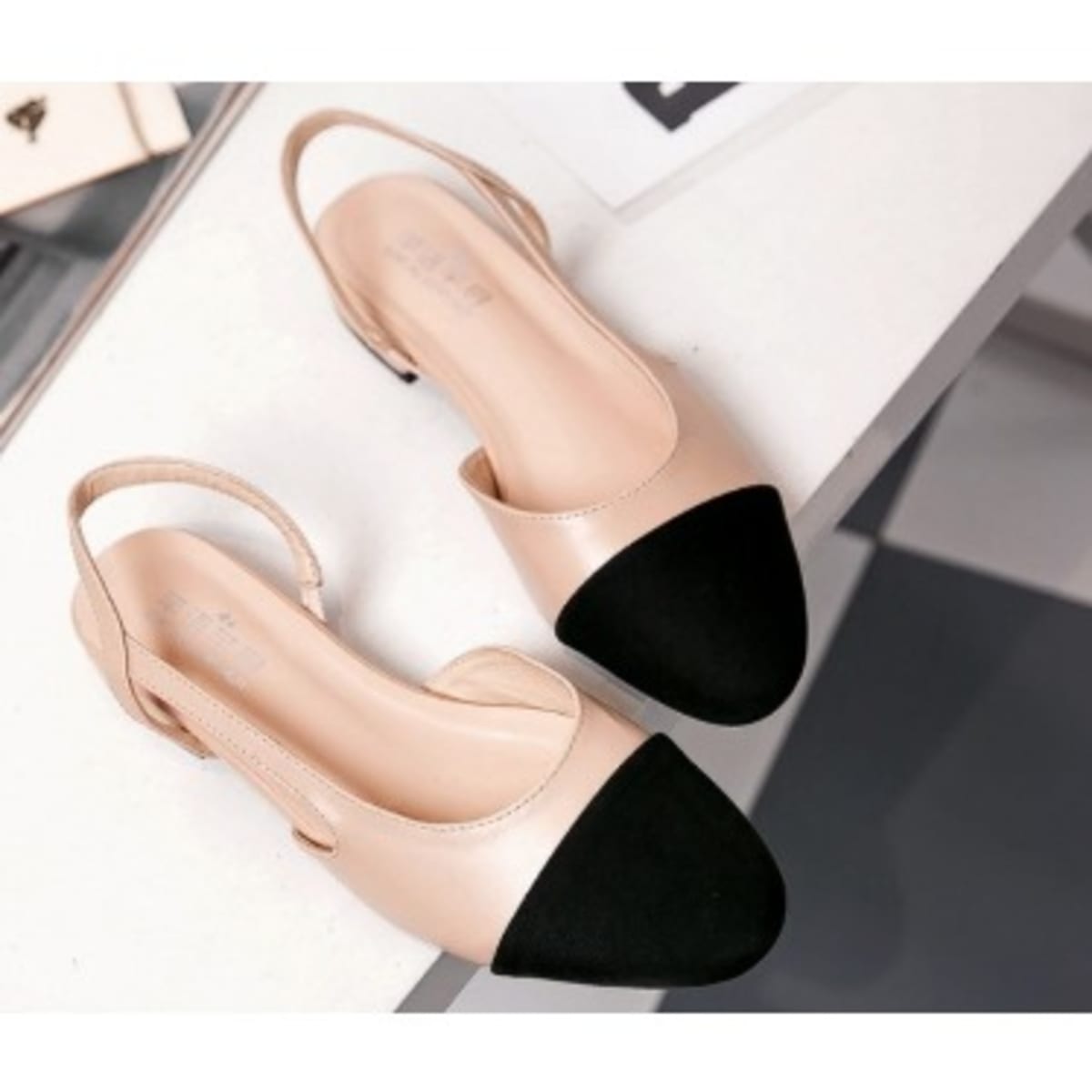 Womens flat on sale slingback shoes