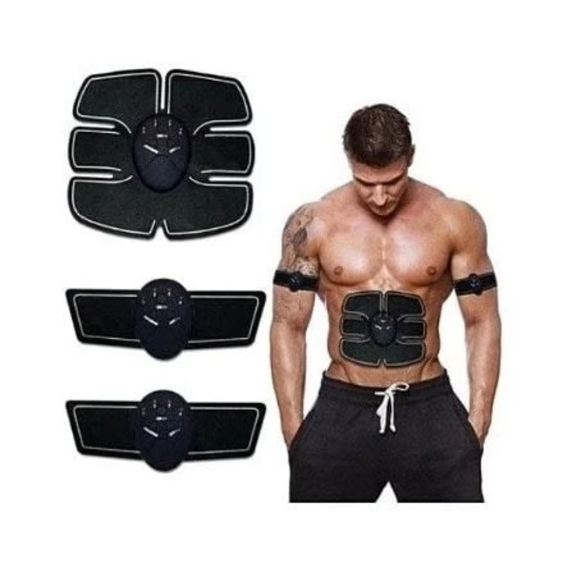 Black EMS Muscle Toning & Stimulator Kit