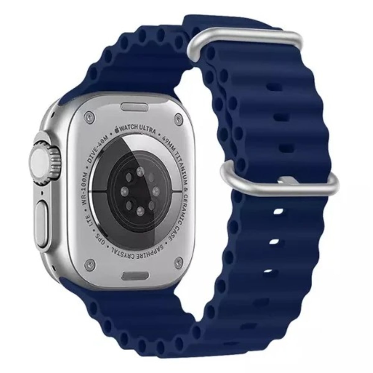 Silicon IWatch Band For 38 40 41 42 44 45 49mm Blue Konga