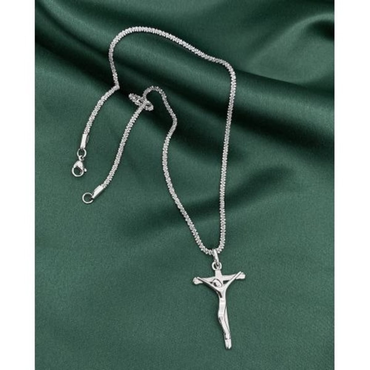 Silver Necklace And Pendant 18 Inches
