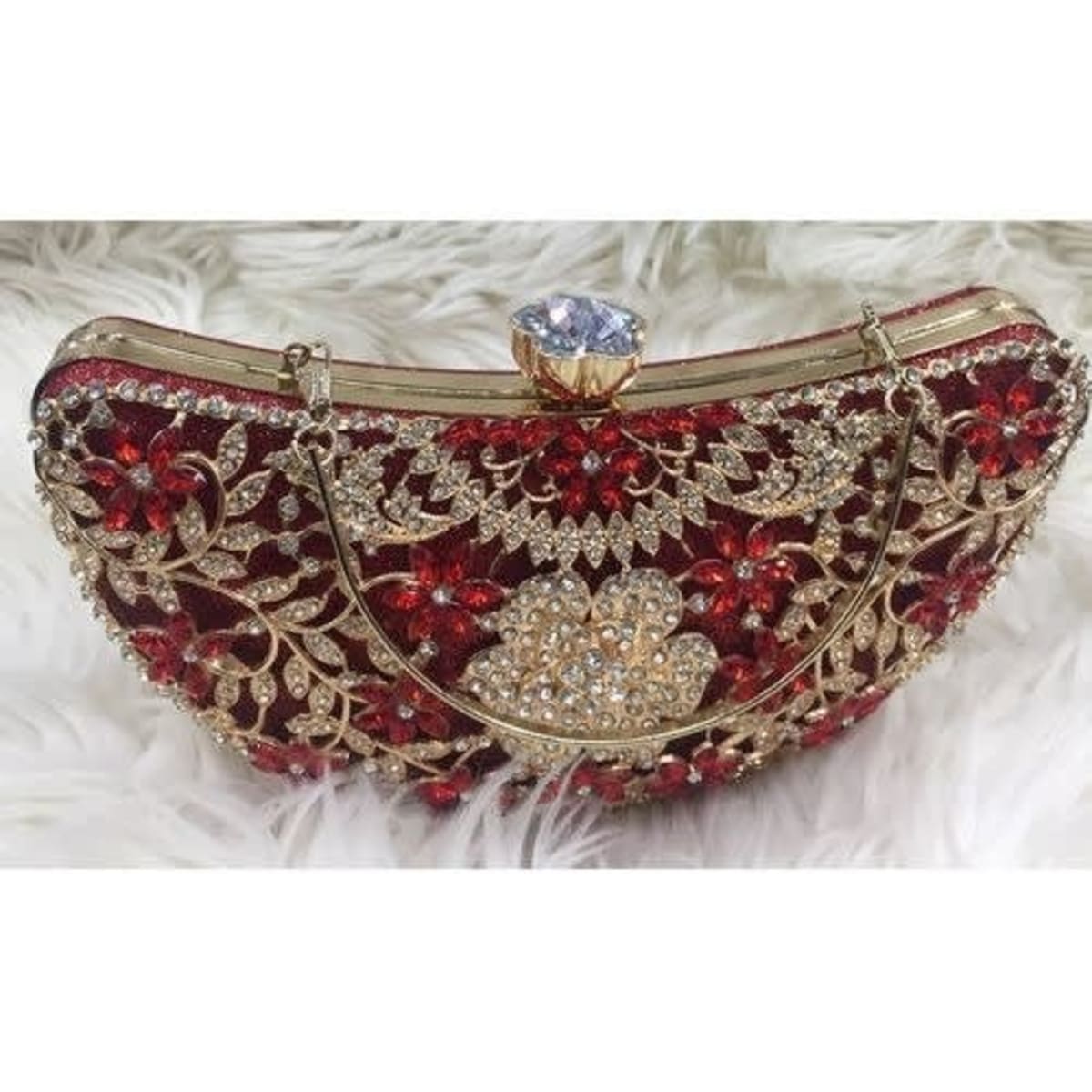 Wine coloured sales clutch bag