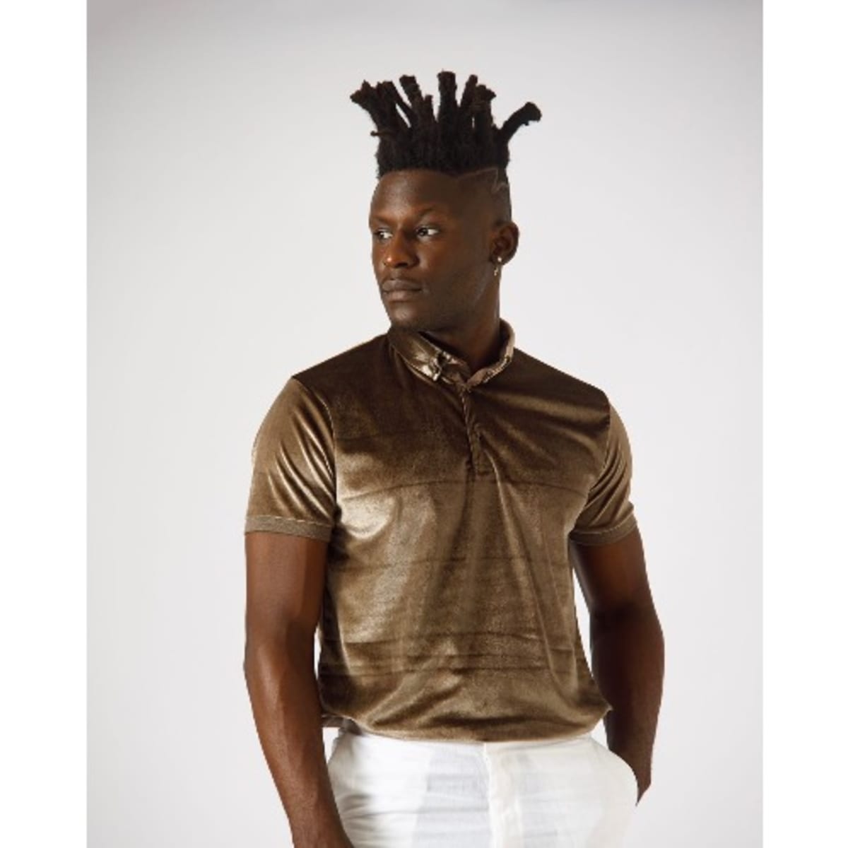 Polo velour top