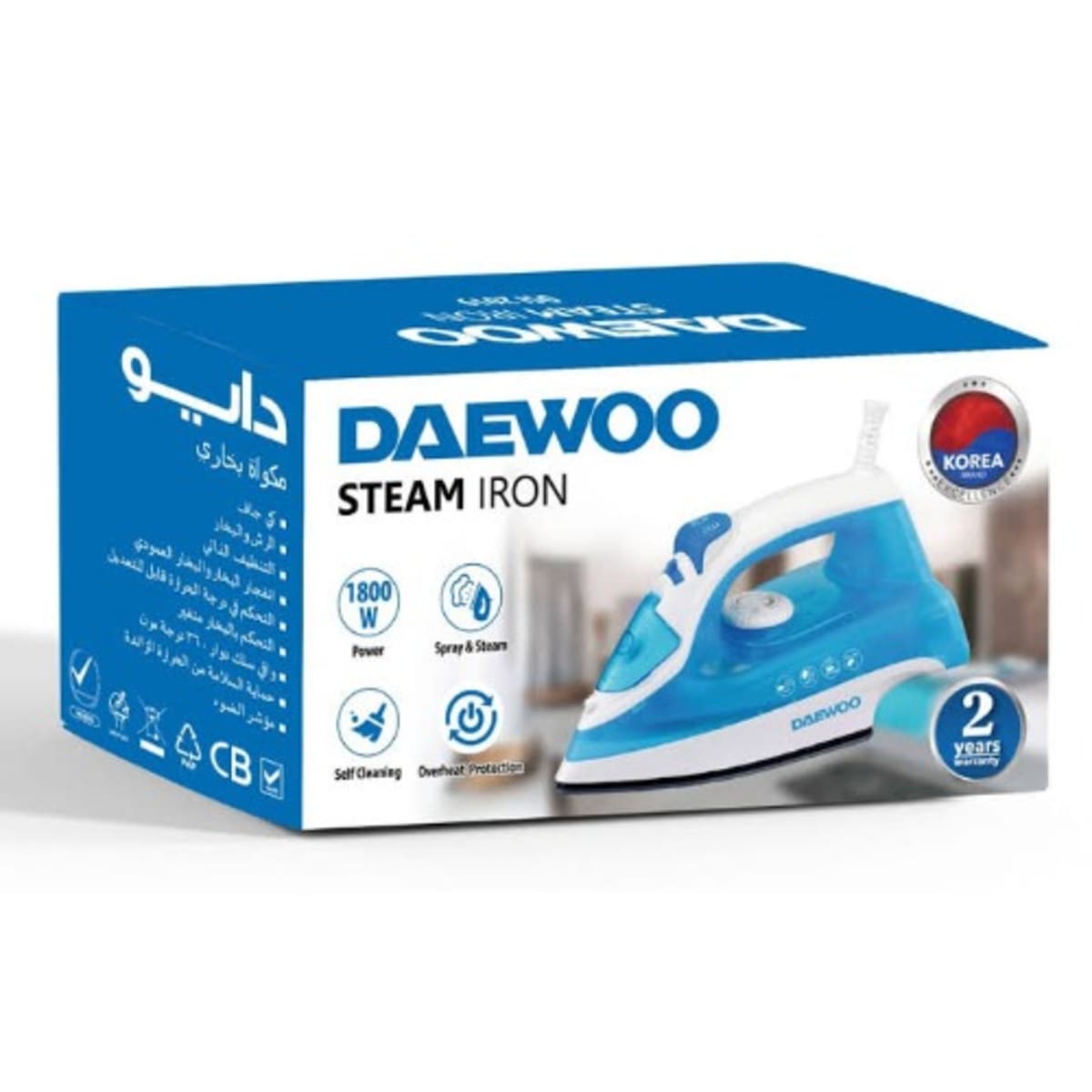 Daewoo Steam Pressing Iron - 1600 Watts