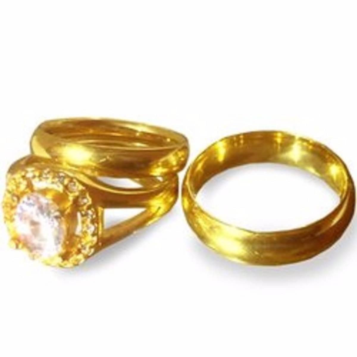 24k wedding ring set store