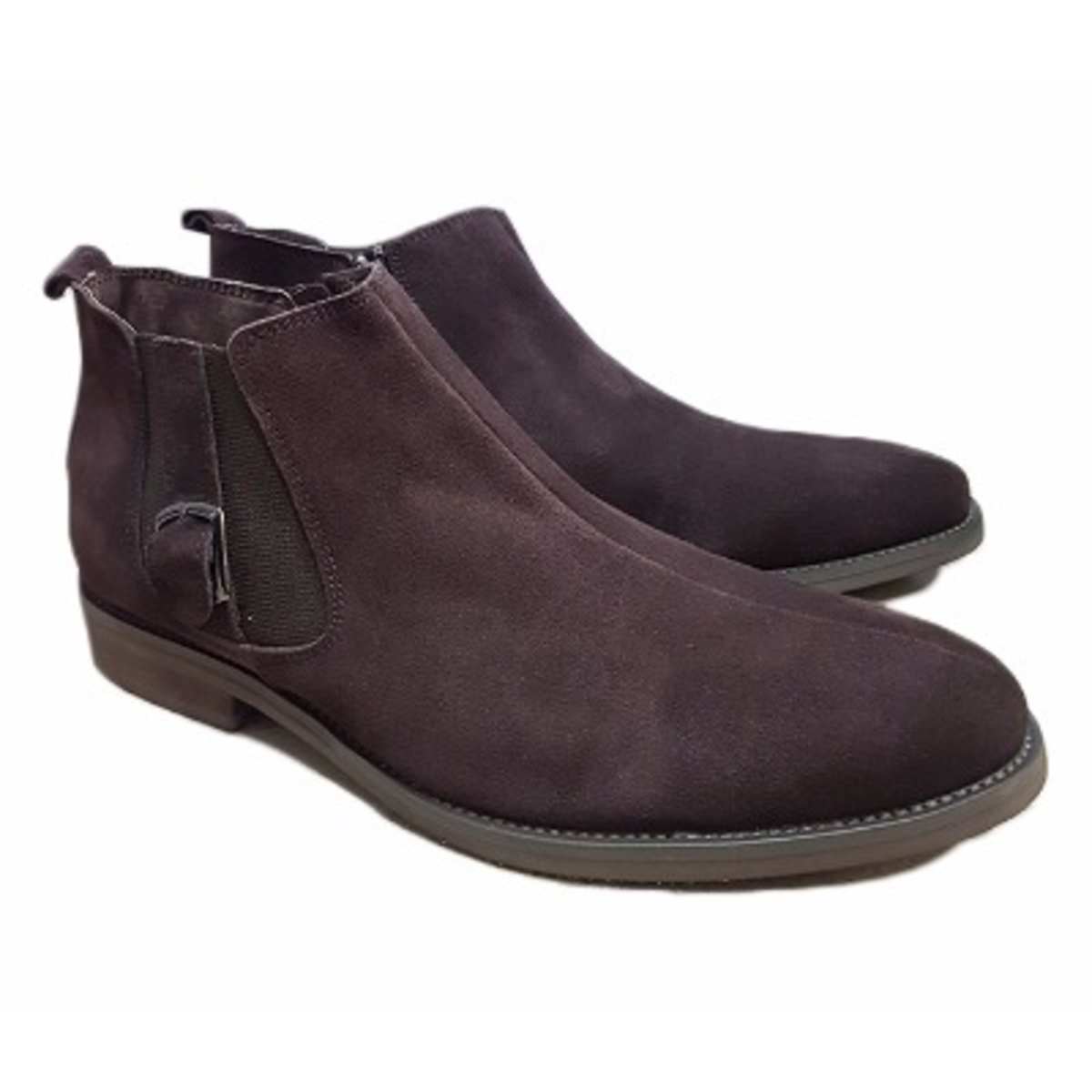 X99 Exotic Men s Elastic Suede Casual Zip up Boot Free Happy