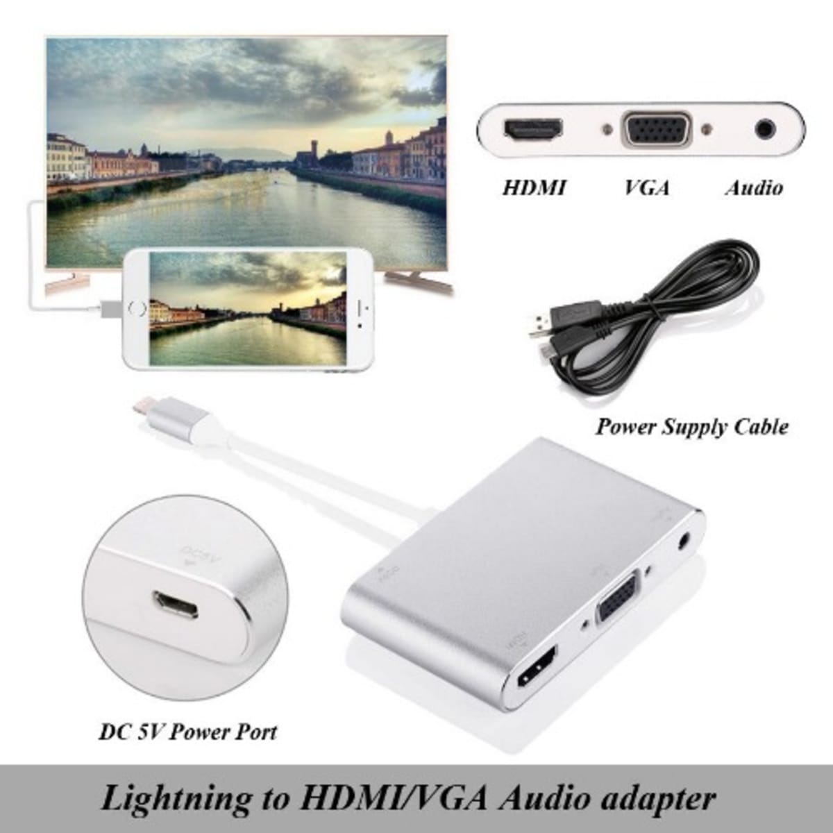 Lightning to hdmi best sale vga av adapter