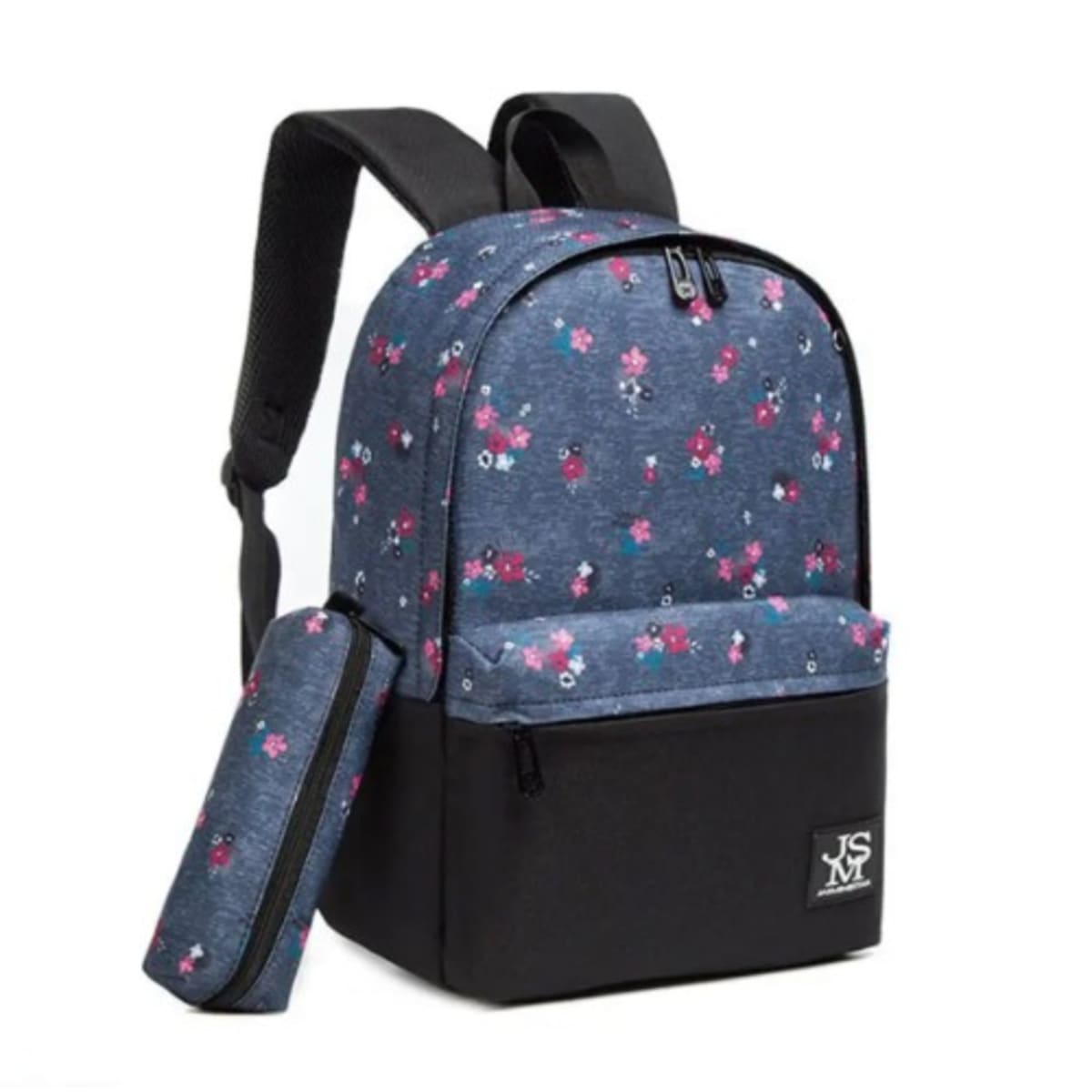School Backpack With Usb Floral Black 17 Konga Online Shopping
