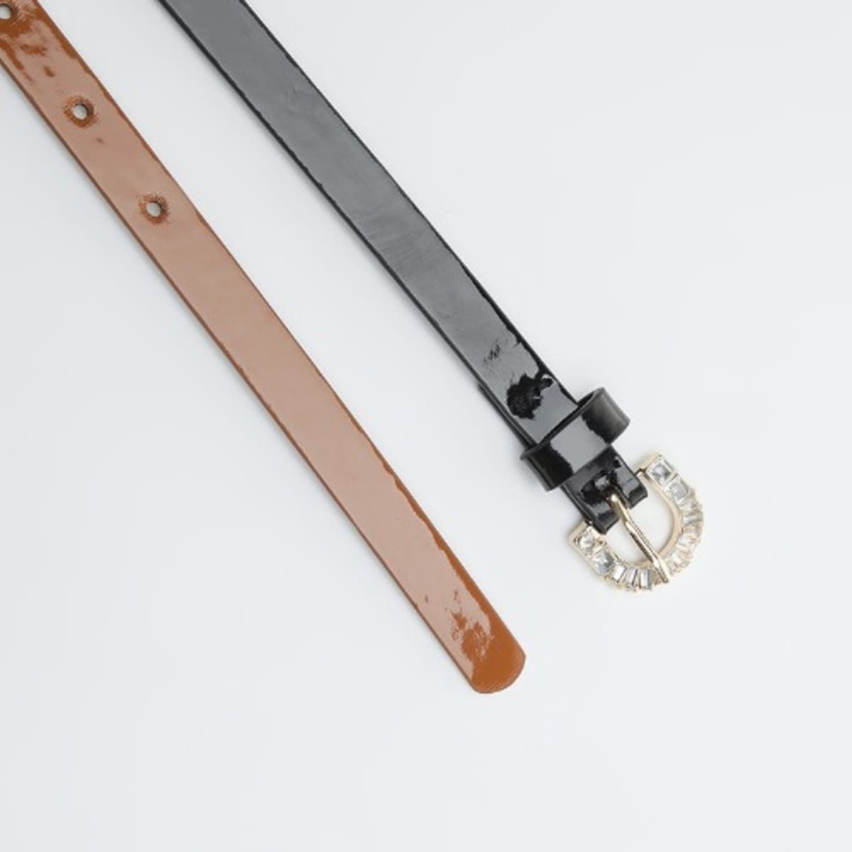 Elastic Wide Waist Belt With Metal Chain - 12cm * 65cm - Black