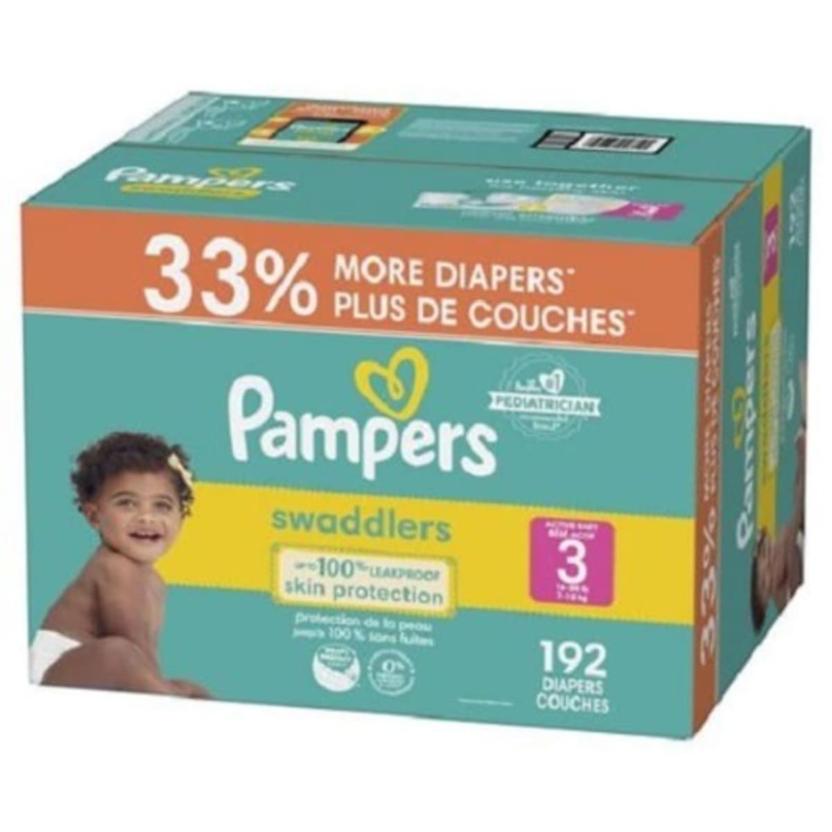 Pampers 2025 swaddlers size