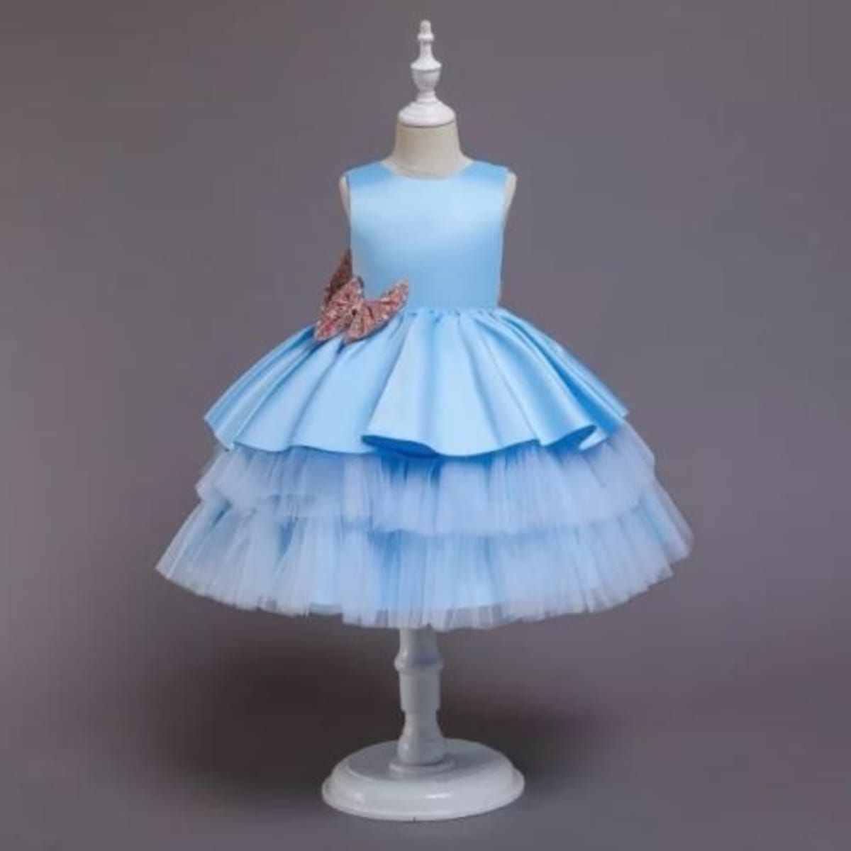 Ladies sky store blue dress