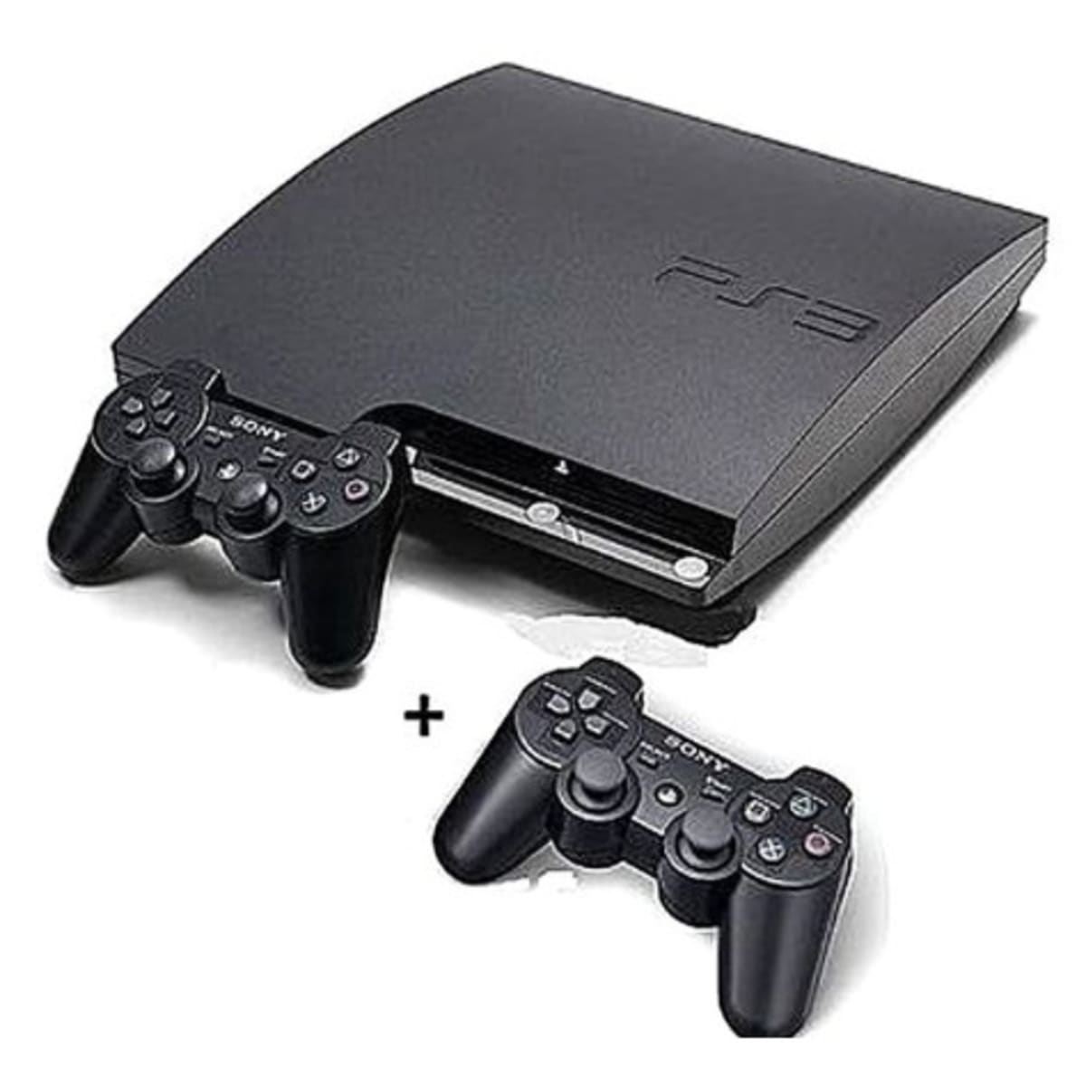 Sony Ps3 Console Slim - 320gb With 20 Bonus Games And 2 Pads