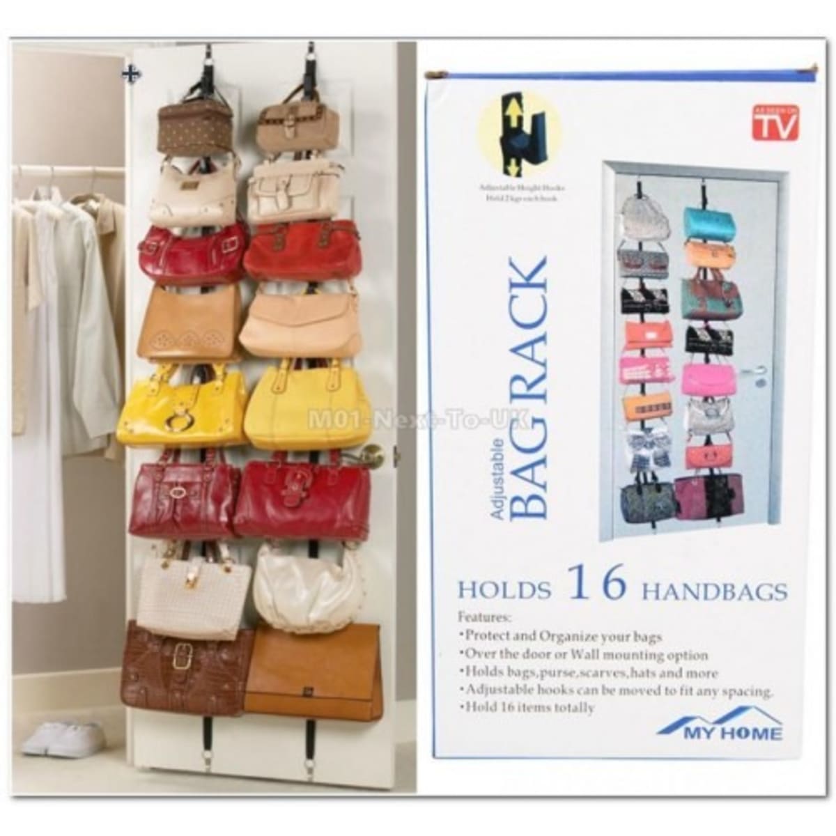 Adjustable bag best sale rack